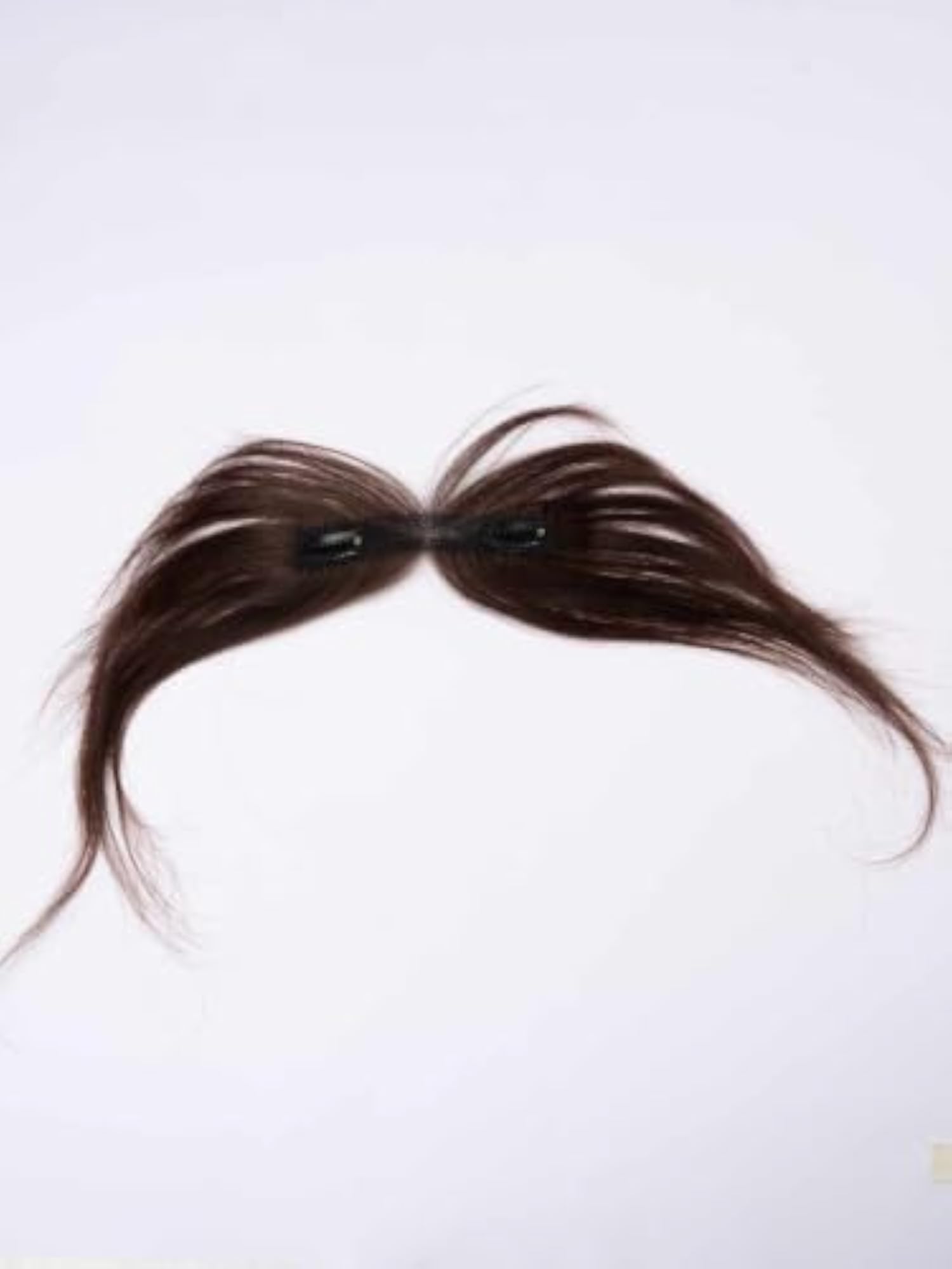Clip-in Hairline with Curtain Bangs, Dark Brown